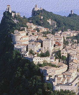 Repubblica di San Marino il centro storico